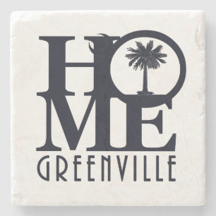 ZUHAUSE Greenville SC Steinuntersetzer