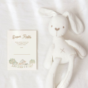 Zuhause Groß Süsse Windelwischer-Raffelkarte Einladung