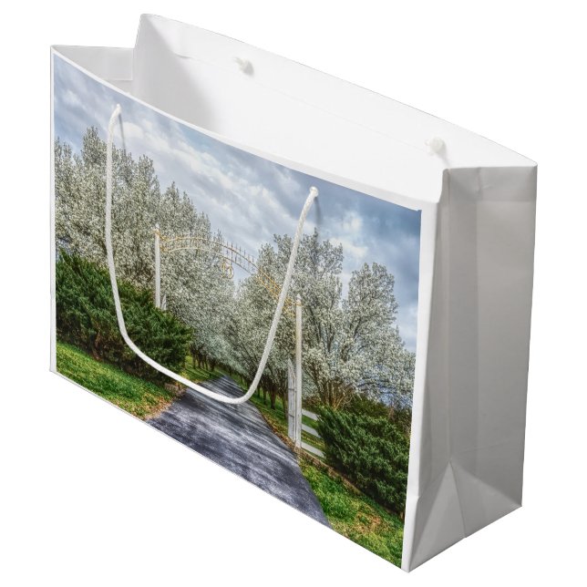 Zuhause Große Geschenktüte (Vorderseite Schrägansicht)
