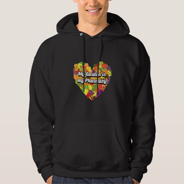 Zuhause Grown Bio Food Design für Gärtner vor Ort Hoodie (Vorderseite)