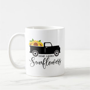 Zuhause Grown Sunflown Niedlich Truck Kaffee Tasse