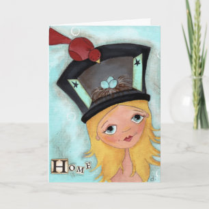 Zuhause - Grußkarte Karte