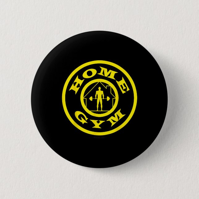 Zuhause Gym Gold's Bodybuilding Weightlift-Fitness Button (Vorderseite)