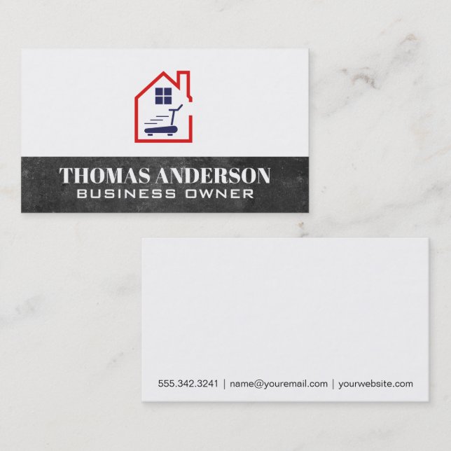 Zuhause Gym Treadmill Visitenkarte (Vorne/Hinten)