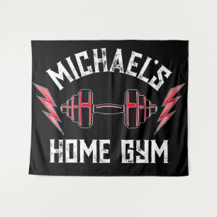 Zuhause Gym Weight Lifting Personalisiert Fitness  Wandteppich