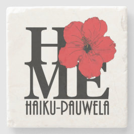 ZUHAUSE Haiku-Pauwela Roter Hibiskus Steinuntersetzer