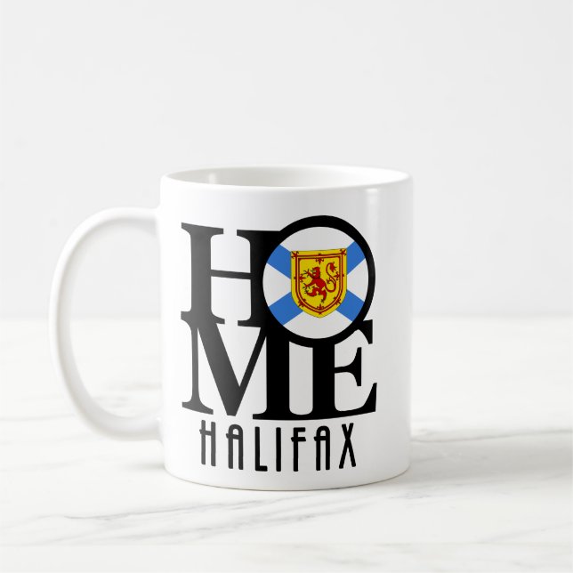 ZUHAUSE Halifax Nova Scotia 11oz Kaffeetasse (Links)