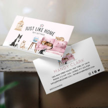 Zuhause Haustier Sitzen Wasserfarbe Gemütliche Zuh