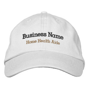 Zuhause Health Aide bestickte Hat Name des Unter Baseballkappe