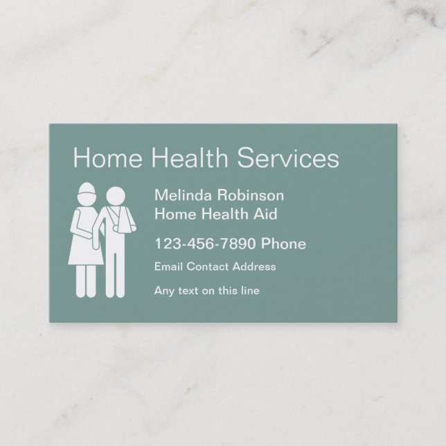 Zuhause Health Aide Business Cards Visitenkarte (Vorderseite)