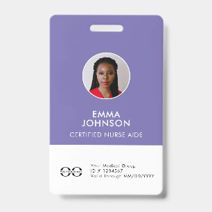 Zuhause Health Aide Certified Nurse Aide Foto ID Ausweis