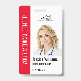 Zuhause Health Aide Medical Foto ID Red Ausweis