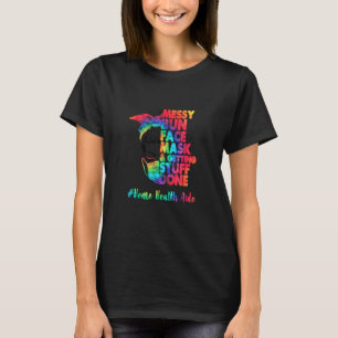 Zuhause Health Aide Messy Bun Face Maske und bekom T-Shirt