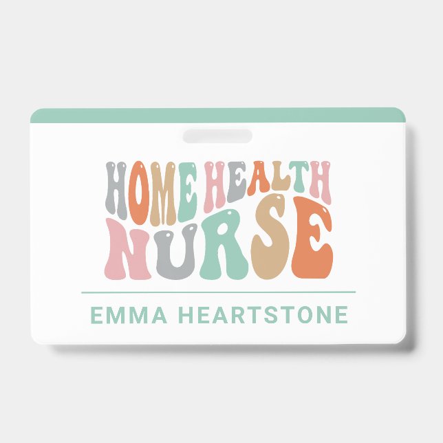 Zuhause Health Care Krankenpflege Pflegepersonal Ausweis (Vorderseite)