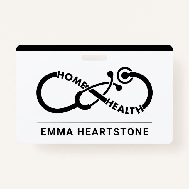 Zuhause Health Care Krankenpflege Pflegepersonal Ausweis (Vorderseite)