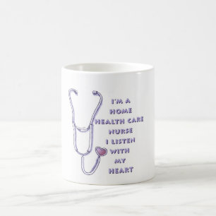 Zuhause Health Care Nurse Heart Tasse
