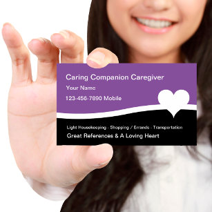 Zuhause Health Caregier Business Cards Visitenkarte