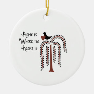 Zuhause Heart Keramik Ornament