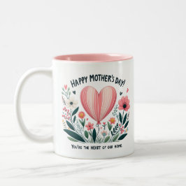 Zuhause Heart - Mutter Zweifarbige Tasse