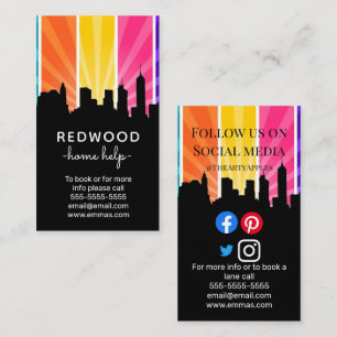 Zuhause Helfer für saubere Stadt Visitenkarte