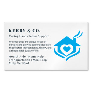 Zuhause Help Business Card - Beruflich & Kümmern Magnetische Visitenkarte