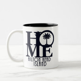 ZUHAUSE Hilton Head Island 11oz Zwei-Tonen-Kaffee- Zweifarbige Tasse
