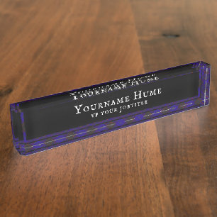 Zuhause Hume Scottish Clan Tartan Kariertes Muster Namensplakette