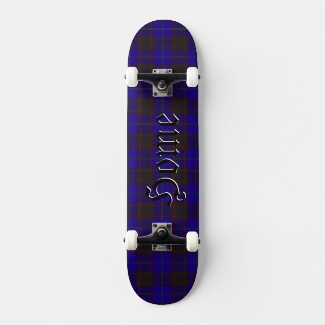 Zuhause Hume Tartan Schottisches Kariertes Muster Skateboard (Vorderseite)