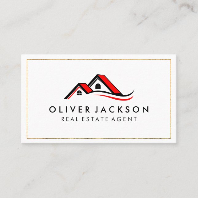 Zuhause Icons Visitenkarte (Vorderseite)