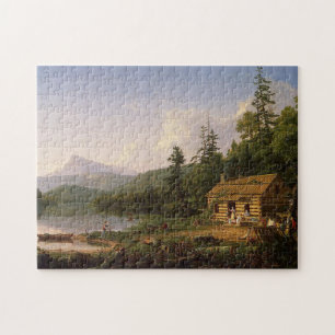 Zuhause im Wald von Thomas Cole Puzzle