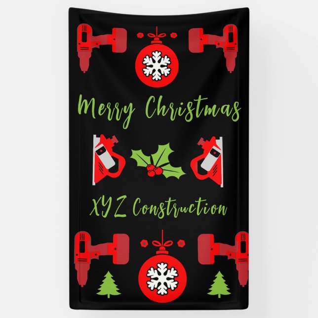 Zuhause Improvement Christmas Geschenke Banner (Vertikal)