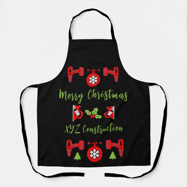 Zuhause Improvement Christmas Geschenke Schürze (Vorderseite)