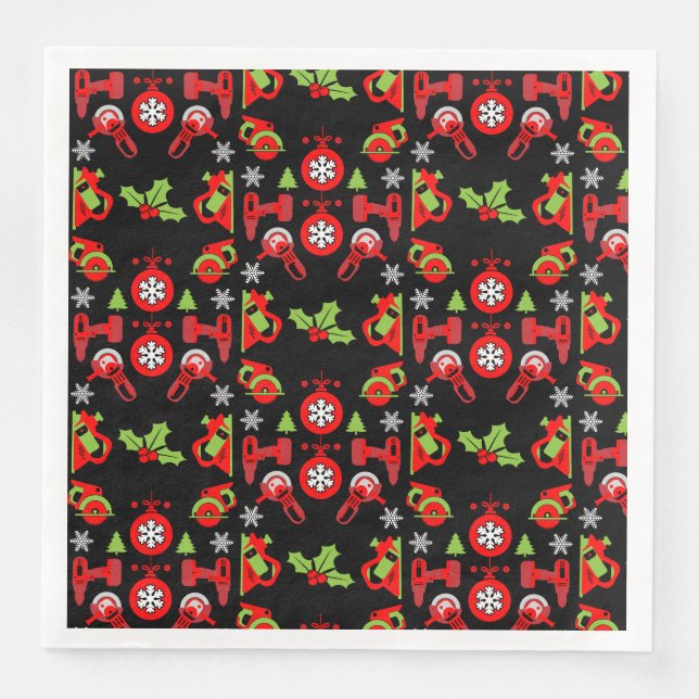 Zuhause Improvement Christmas Geschenke Serviette (Vorderseite)