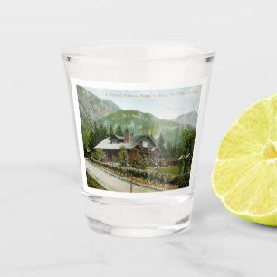 Zuhause in Altadena, Mt. Wilson CA 1910 Vintag Schnapsglas