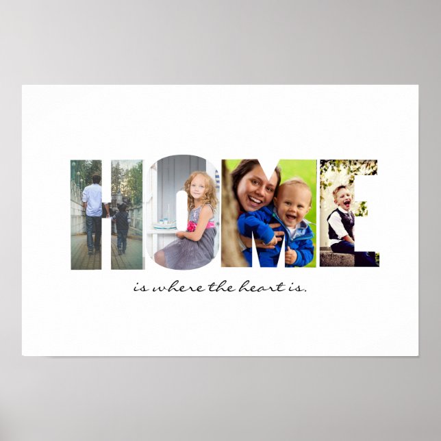 ZUHAUSE in Ihren Fotos Poster (Vorne)