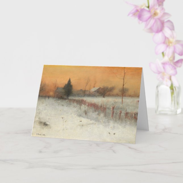 Zuhause in Montclair, George Innes Art Karte (Orchidee)