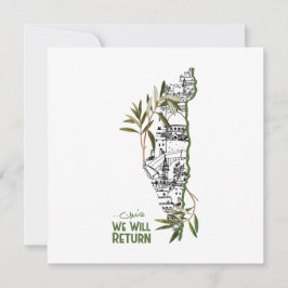 Zuhause innerhalb der Karte, umrahmt von Olivenzwe