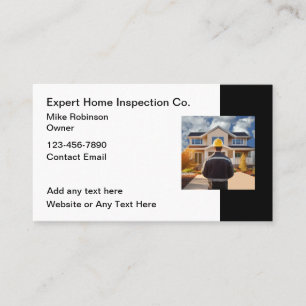 Zuhause Inspection Services Business Card Visitenkarte