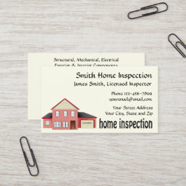 Zuhause Inspector Business Card Visitenkarte