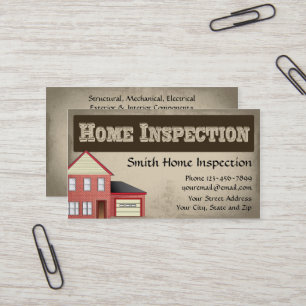 Zuhause Inspector Business Card Visitenkarte