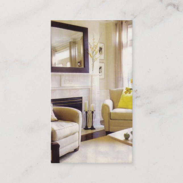 Zuhause-Inszenierungs-Geschäfts-Karte Visitenkarte (Vorderseite)