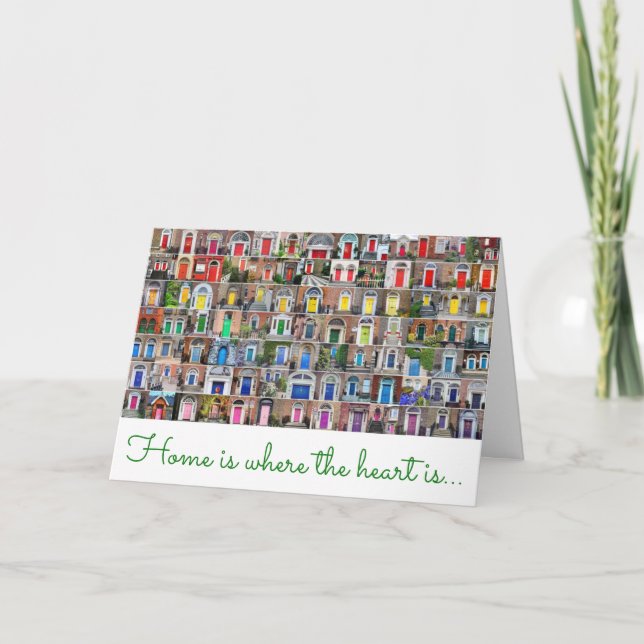 "Zuhause is where the Heart Is"-Karte Karte (Vorderseite)