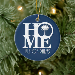 ZUHAUSE Isle of Palms South Carolina Keramik Ornament