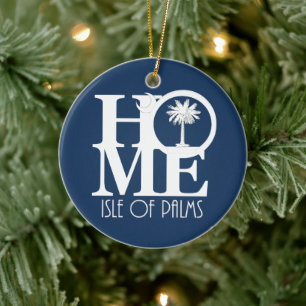 ZUHAUSE Isle of Palms South Carolina Keramik Ornament