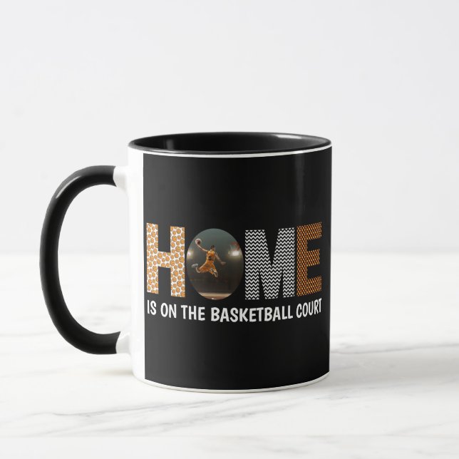 Zuhause ist auf dem Basketballplatz Tasse (Links)