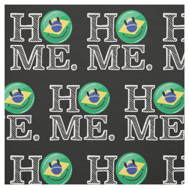 Zuhause ist Brasilien Lächeln Flag House Warmer Stoff (Muster)