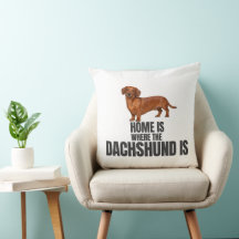 Zuhause ist da, wo der rote Dachshund ist