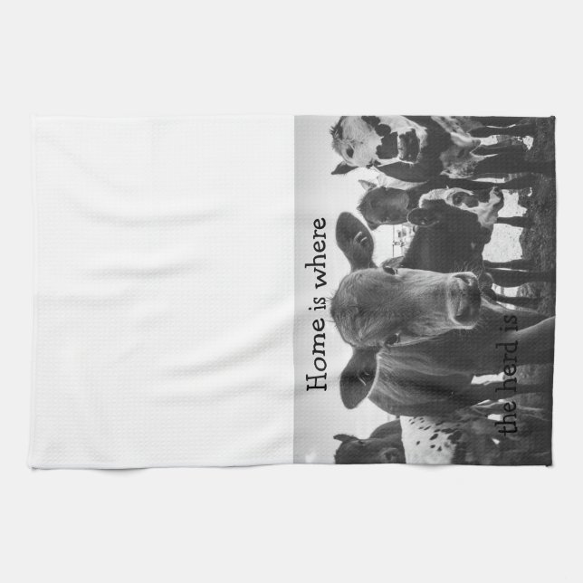 Zuhause ist der Herde, wo Küchentücher sind (Horizontal)