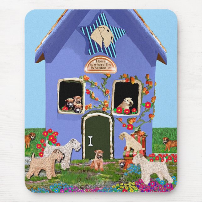 Zuhause ist der Ort, an dem das Wheaten ist Mousepad (Vorne)