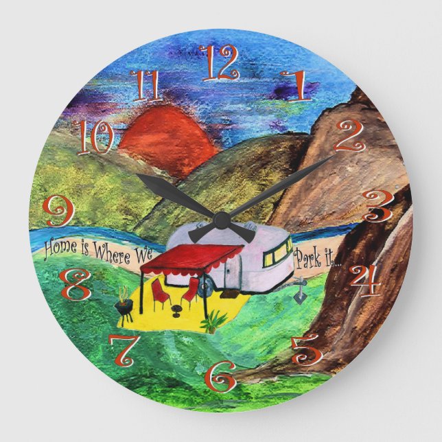 Zuhause ist der Ort, an dem wir die Uhr des Campin (Vorderseite)